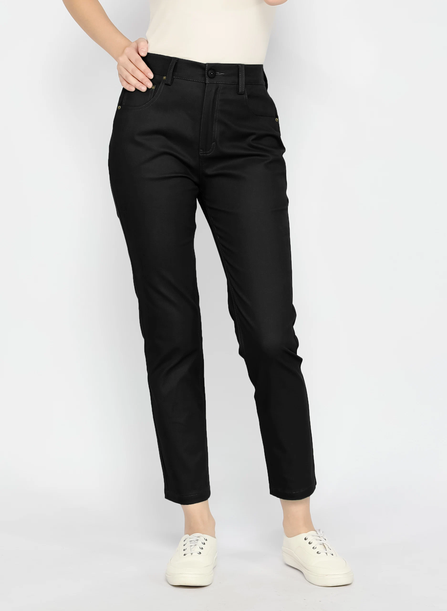 Beril Jeans Green Asparagus
