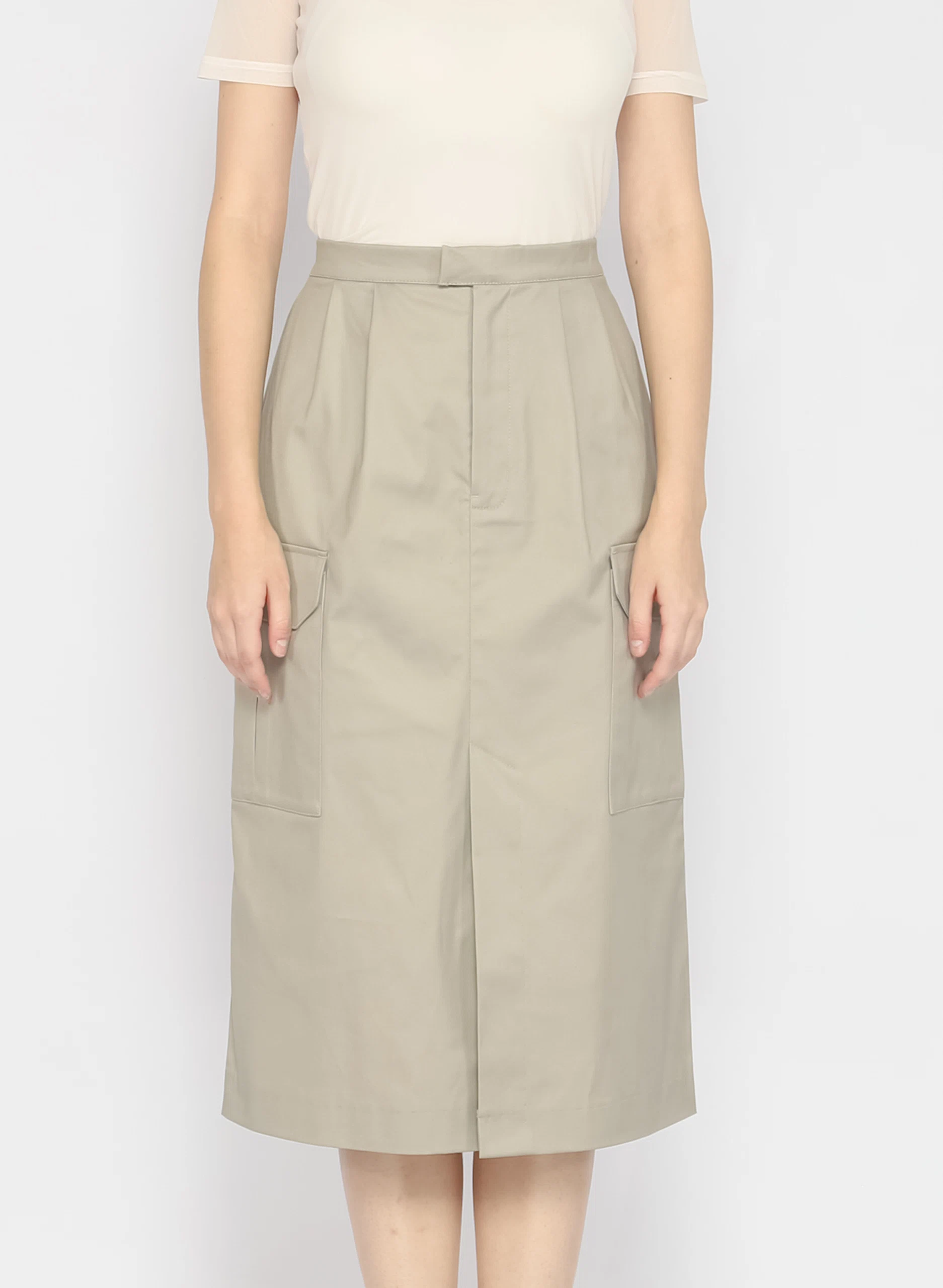 Jane Skirt Light Grey
