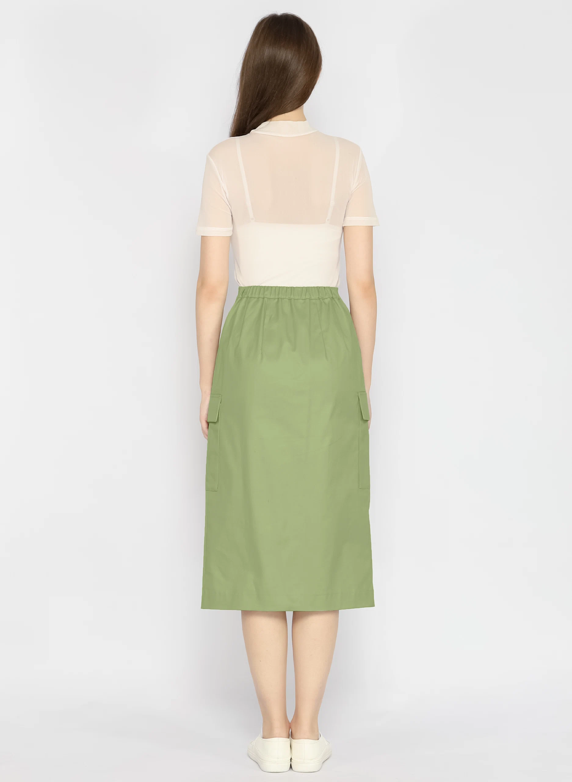 Jane Skirt Green Olive 3 OLIVE 4